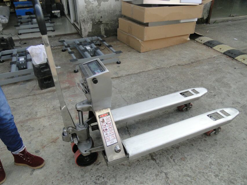 2噸工廠搬運不鏽鋼叉車秤